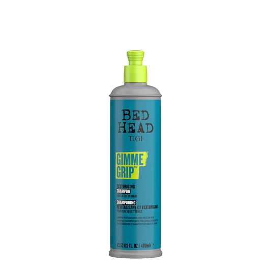 Champú Tigi Bed Head Gimme Grip 400ml para cabello con volumen y control, con fórmula fortalecedora y revitalizante.