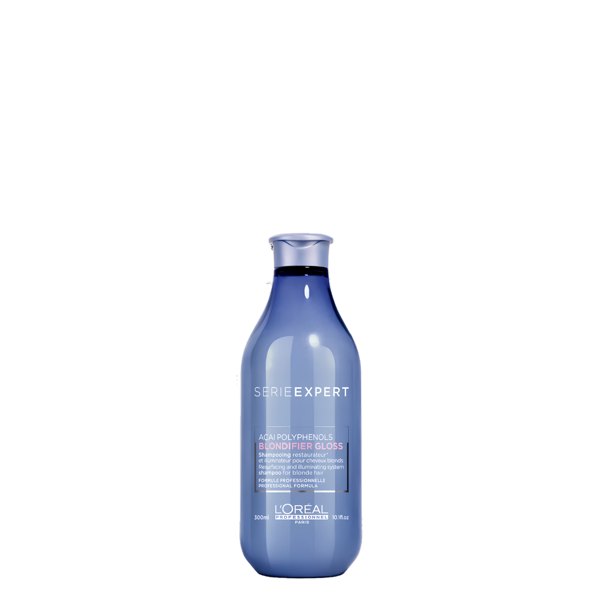 Shampoo iluminador restaurador para cabello rubio Loreal Professionnel Serie Expert Blondifier Gloss 300ml