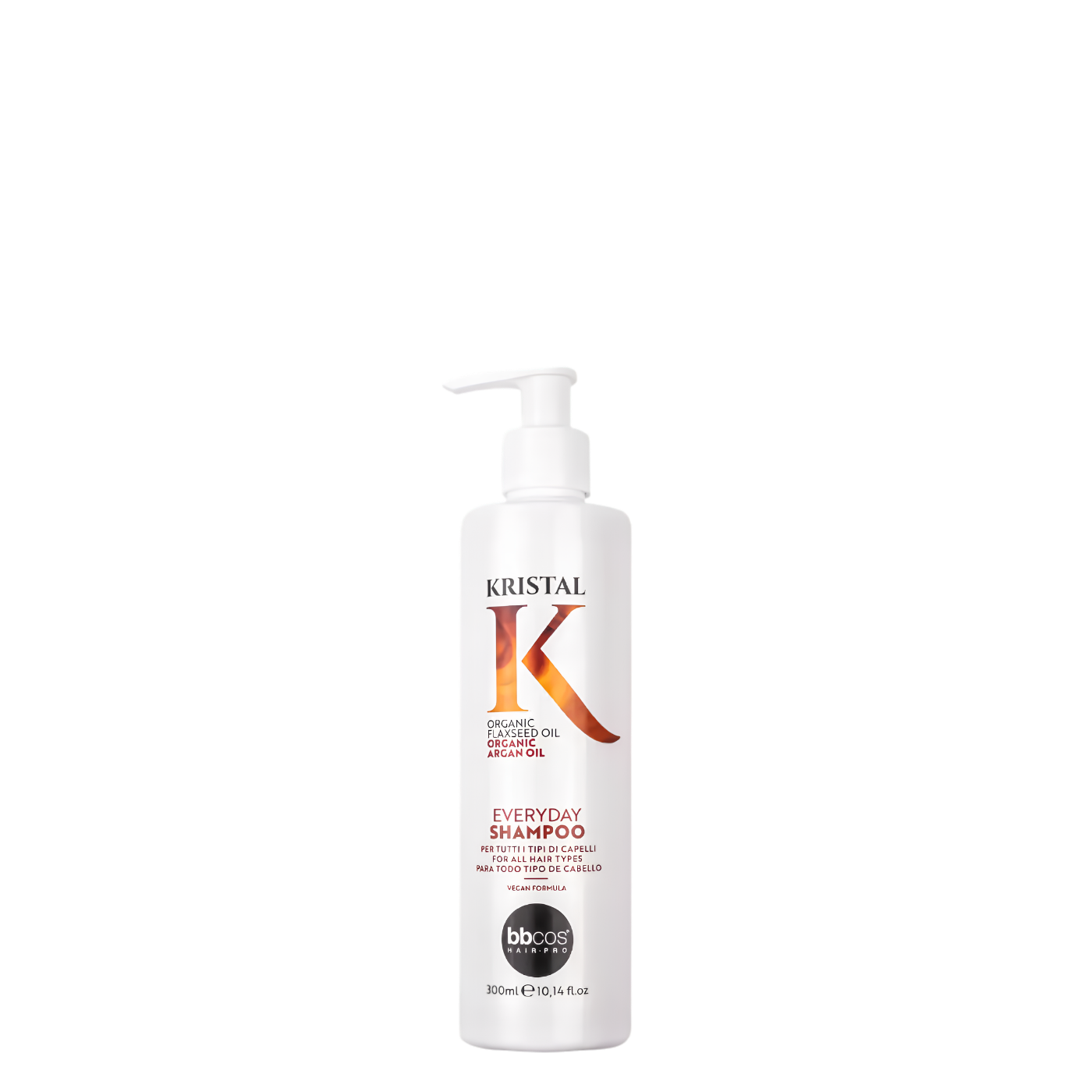 Shampoo de uso frecuente BBcos Kristal Basic Everyday en botella de 300ml