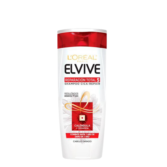 Shampoo Total 5 Reparación Cabello Dañado 370 ml Elvive