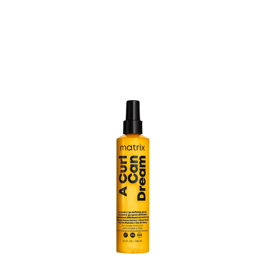 Spray definidor de rizos y ondas sin enjuague Matrix Curl Can Dream, 250 ml, en spray para peinar con fórmula ligera