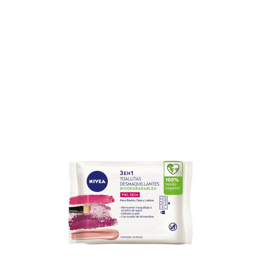 Toallitas Desmaquillantes Nivea 3 en 1