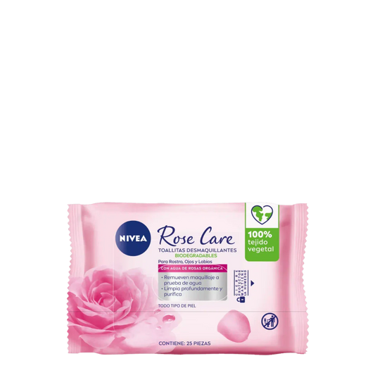 TOALLITAS DESMAQUILLANTES ROSE CARE