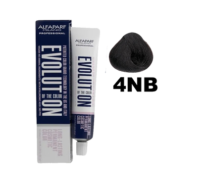 Tinte Evolution de Alfaparf en tonos rubio natural, con envase de tintura para cabello, color vibrante y cobertura uniforme