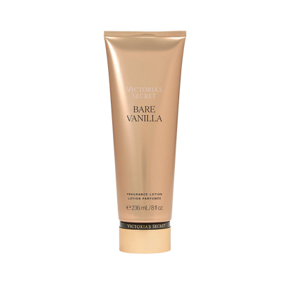 Crema corporal Victoria’s Secret de vainilla en frasco de 236 ml, textura suave y cremosa para la piel.