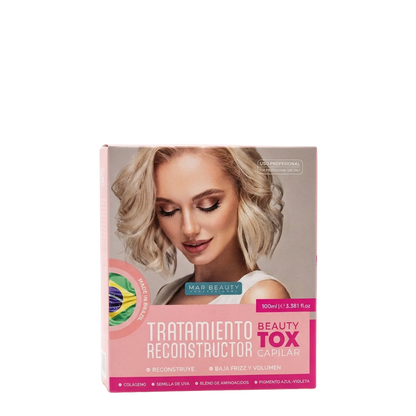 Tratamiento reductor Beauty-Tox de Mar Beauty en frasco de 100 ml, con textura cremosa para el cuidado de la piel.