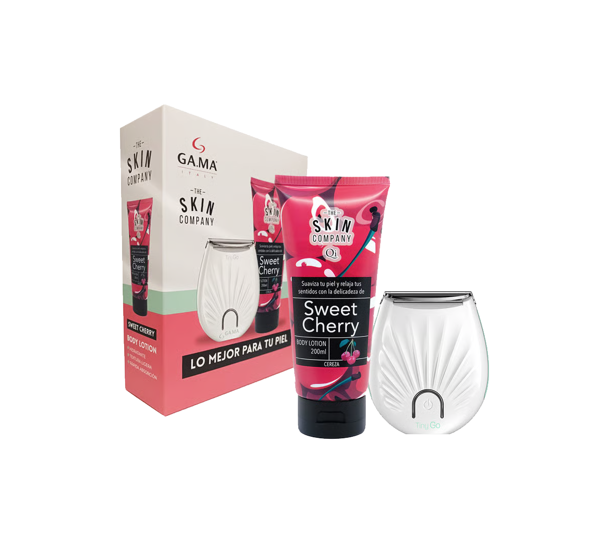 Combo Afeitadora Tiny Crema Cereza 200ml Skin Com