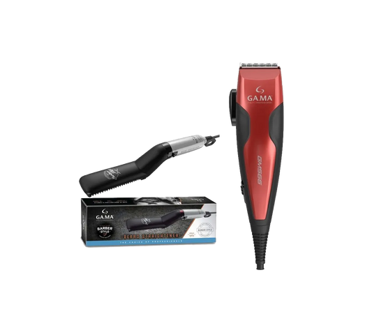 Combo Gama Pla Barber + Clipper GM566 13 Piezas