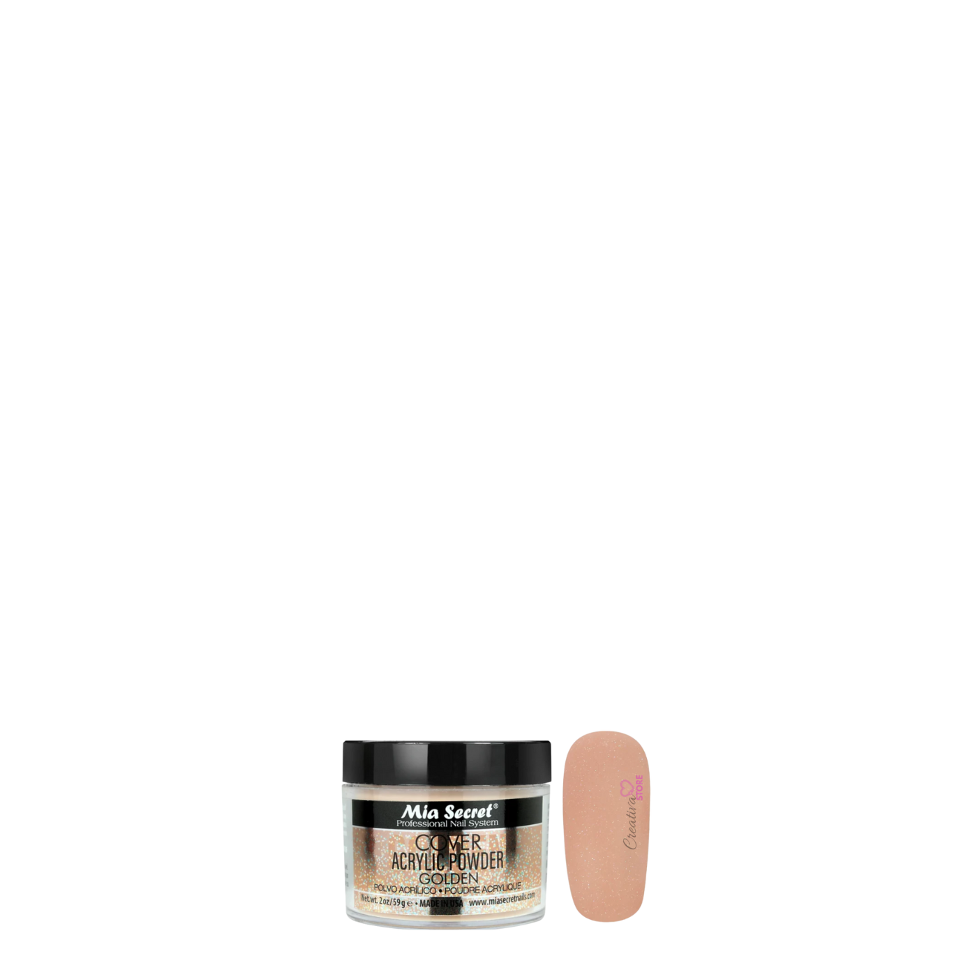 Polvo Acrílico Cover Golden de Mia Secret 118gr