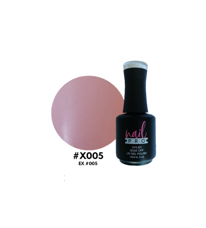 Esmalte Nail Pro X001-X083 en frasco con color brillante, mostrando la textura y el acabado del esmalte para uñas.