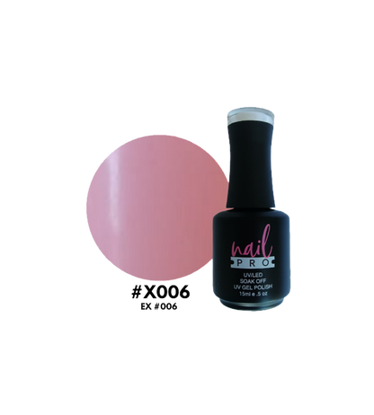 Esmalte Nail Pro X001-X083 en frasco, color vibrante y acabado brillante, ideal para uñas elegantes y duraderas.