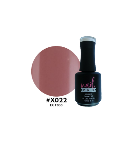 Esmalte Nail Pro X001-X083 de color vibrante en frasco, con etiqueta visible y acabado brillante.
