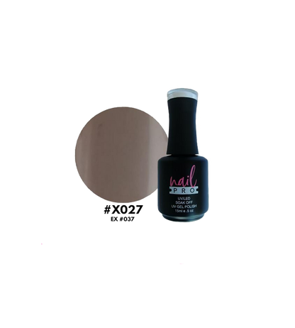 Esmalte Nail Pro X001-X083 en botella con tapa color, muestra color vibrante para uñas en imagen.
