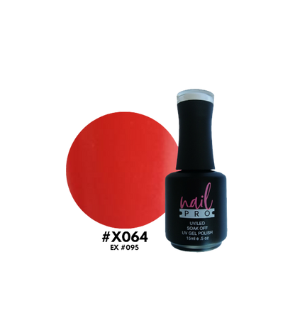 Esmalte Nail Pro X001-X083 en frasco, color brillante y acabado liso, ideal para manicura y cuidado de uñas.