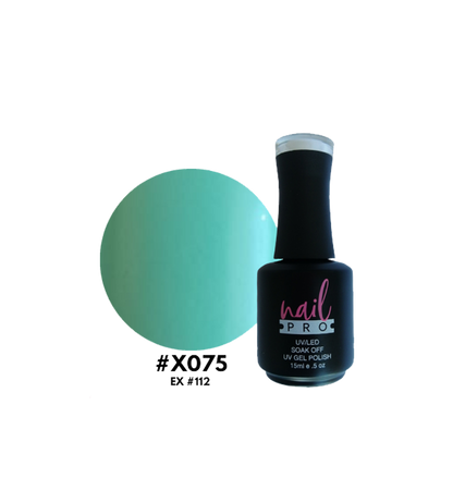Esmalte Nail Pro X001-X083 en frasco, color vibrante y brillante, muestra la textura y acabado del esmalte en la imagen.