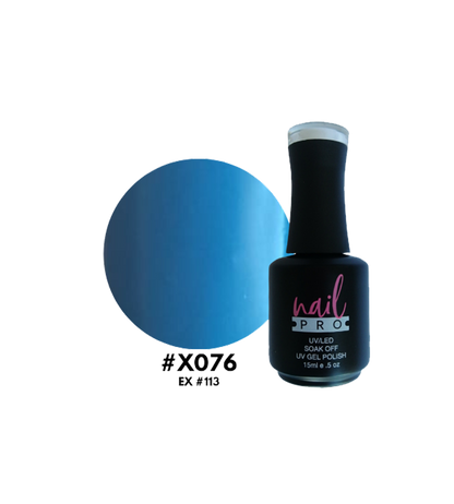 Esmalte Nail Pro X001 a X083 de color rosa brillante en frasco, ideal para manicura y cuidado de uñas.
