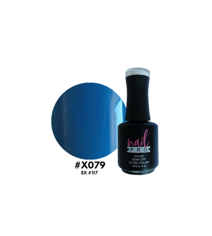 Esmalte Nail Pro X001-X083 en frasco, color brillante y acabado suave, ideal para manicura y belleza de uñas.