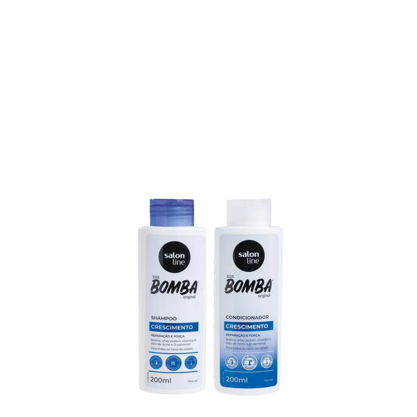 Kit Shampoo Acondicionador S.O.S. Bomba de Crecimiento