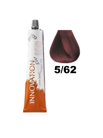 Tinte BBCOS Innovation BBcos en tubo con envase y color visible en la imagen, para cabello con tecnología de coloración avanzada